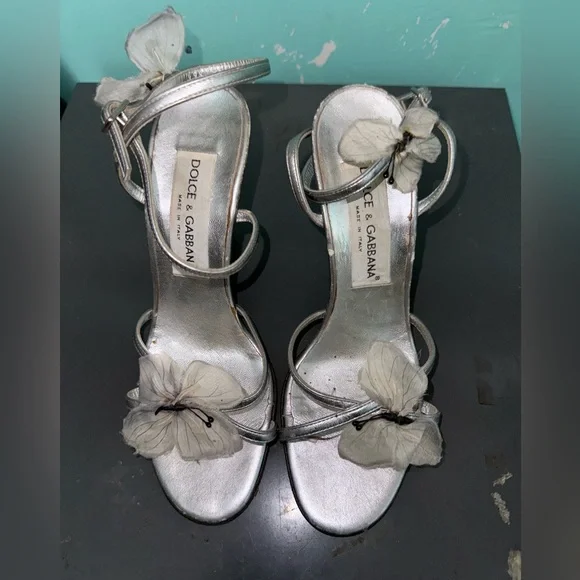 (SOLD) Dolce and Gabanna  butterfly heels (vintage-as seen on Mariah Carey) - Picture 5 of 10